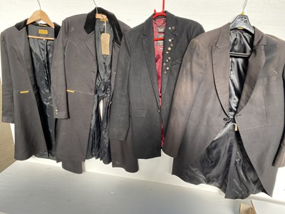 Lot 1230 - Four assorted black Livery coats, two by Hartland