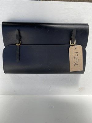 Lot 1236 - Black leather spares bag with contents