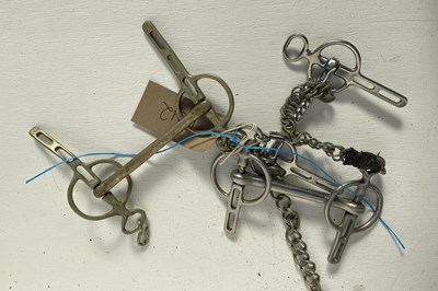 Lot 1242 - Two Liverpool bits, 5" & 4 3/4"; together with an old nickel Liverpool bit