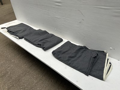 Lot 1284 - Three grey driving aprons