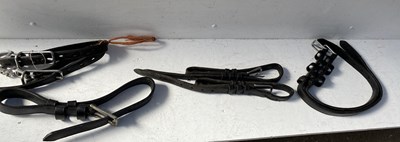 Lot 1303 - Three pairs of black and white tugs with a single tug