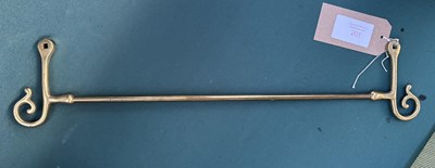 Lot 201 - Brass rein rail