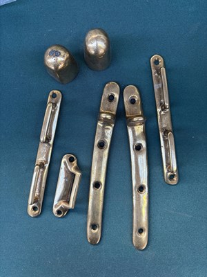 Lot 205 - Brass shaft fittings