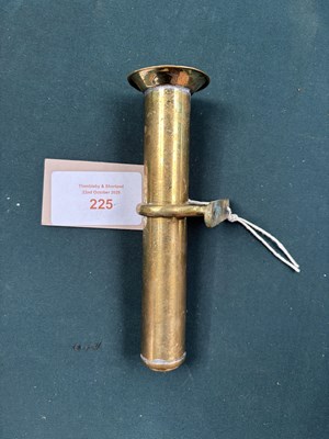 Lot 225 - Brass whip holder. This lot carries VAT.