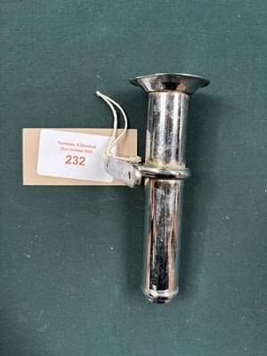 Lot 232 - White metal whip holder. This lot carries VAT.