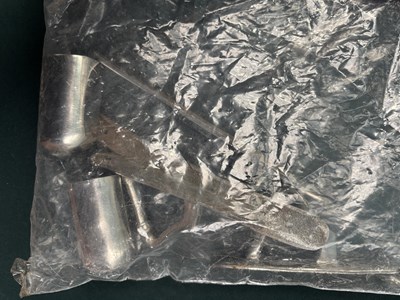 Lot 245 - Set of large white metal shaft fittings. This lot carries VAT.