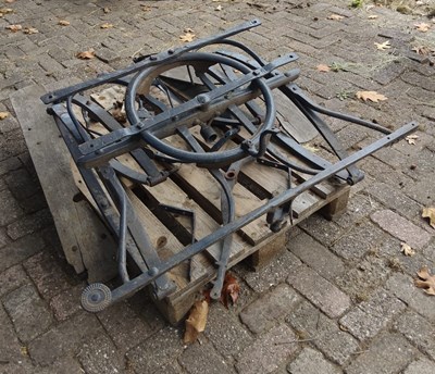 Lot 251 - Phaeton carriage parts with elliptical springs