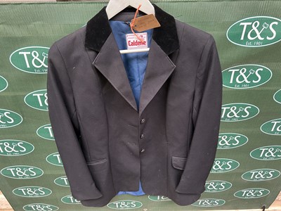 Lot 324 - Black Caldene show riding jacket, size 12