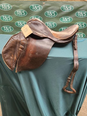 Lot 331 - 15" brown saddle with crupper
