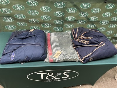 Lot 344 - Three 6'3" rugs, two outdoor, one indoor