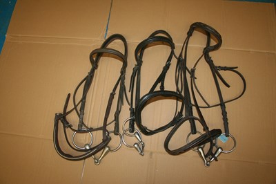Lot 367 - Three bridles