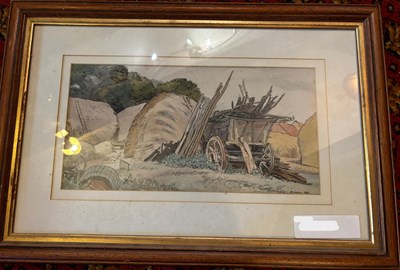 Lot 501 - Print of Farm Wagon 1934 by B Cassom