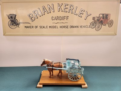 Lot 517 - Pembrokeshire Milk Float Model Signwritten Narberth Dairy Livery secured to base (34x15x19)