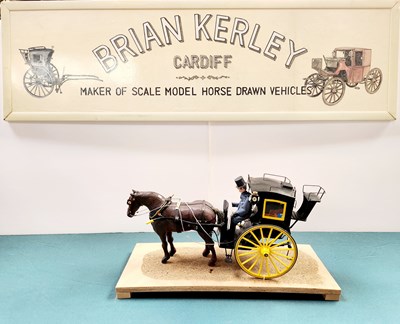Lot 522 - Forder Hansom Cab Model secured to base (43x17x22)