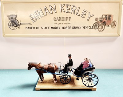 Lot 526 - Victoria Carriage Model secured to base (40x15x21)