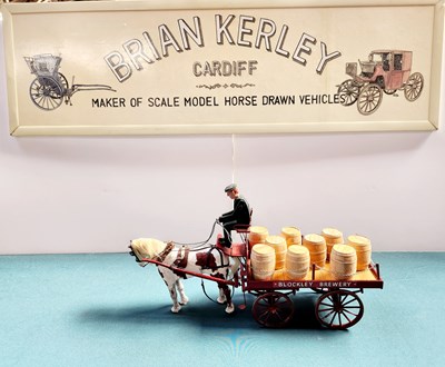 Lot 528 - Spring Dray Model Signwritten Blockley Brewery (46x14x24)