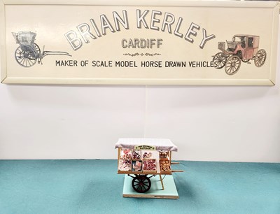 Lot 545 - Market Stall Model Signwritten Fred Williamson Family Butcher secured to base (19x11x17)