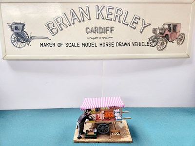 Lot 546 - Fruit & Vegetable Market Stall Model secured to base (27x14x18)