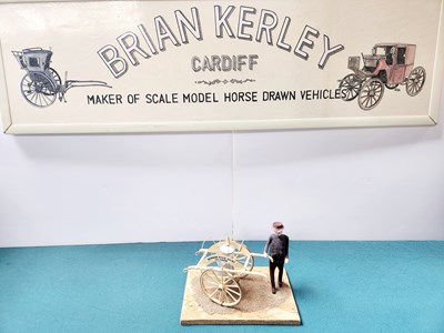 Lot 547 - Milkmans Street Cart Model Signwritten Newbury Road Dairy Swindon secured to base (23x15x15)