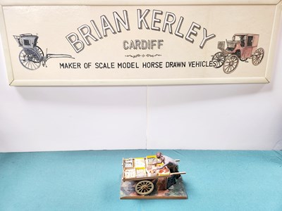 Lot 548 - Fishmongers Market Cart Model secured to base (23x11x13)