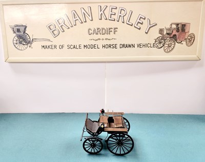 Lot 551 - Dog Cart Model (21x13x14)
