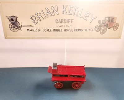 Lot 553 - Fire Engine Tender Wagon Model (29x14x17)