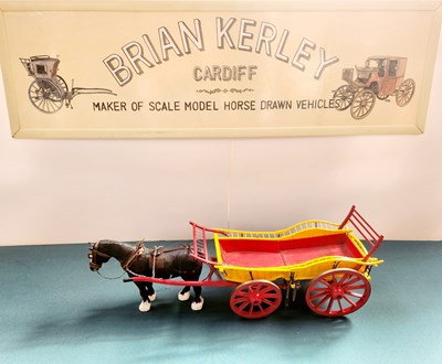 Lot 573 - South Midlands Spindle Sided Bow Wagon Model (58x15x19)