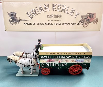 Lot 575 - Pantechnicon Furniture Removal Van Model Signwritten Samuel Hollingsworth & Sons (68x19x31)