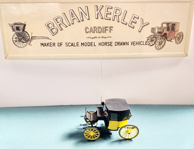 Lot 585 - Brougham Carriage Model (26x14x15)