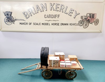 Lot 586 - GWR Birmingham Delivery Cart Model (50x15x23)