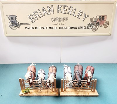 Lot 607 - 6 Model Horses & 2 Model Gates