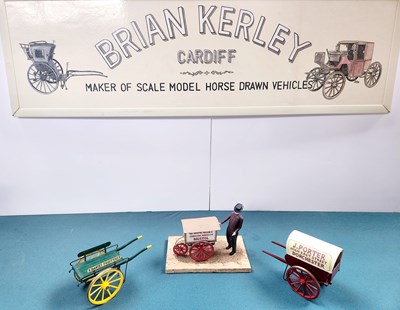Lot 613 - x3 Market Traders Carts (F.Davies Fruiterer, J.Porter & Bristol Wagon and Carriage Parts)