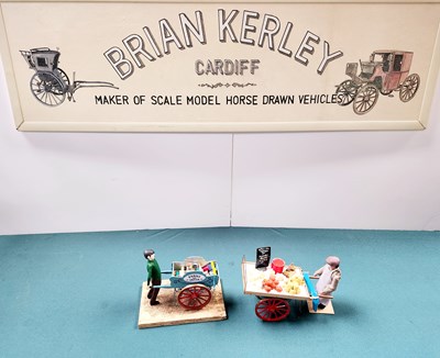 Lot 615 - Pair of Market Traders Models (Evans the Grocer & Cheese Seller)