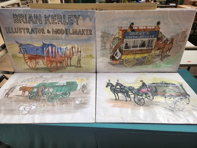 Lot 621 - 10 Horse Drawn Vehicle Scenes