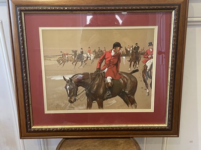 Lot 631 - Three Lionel Edwards hunting prints