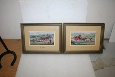 Lot 654 - Pair of limited edition coach scenes
