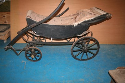 Lot 665 - Miniature vintage Landau from a French Chateau