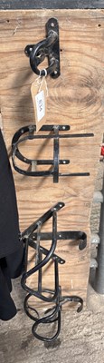 Lot 837 - Harness saddle rack