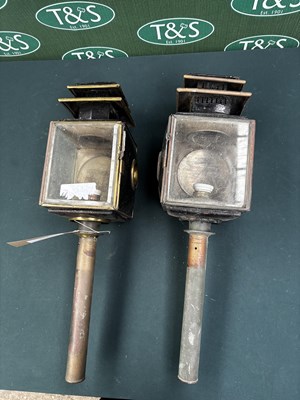 Lot 842 - Set of carriage lamps