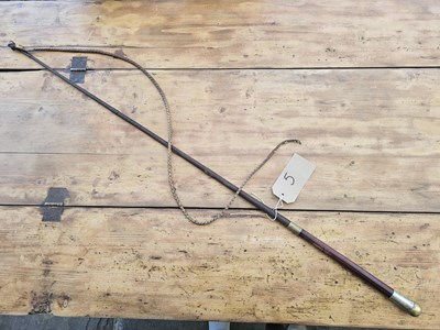 Lot 875 - Dealers whip by Crawley & Sons of Peterborough