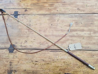 Lot 876 - Dealers whip by Crawley & Sons of Peterborough