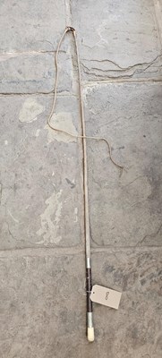 Lot 878 - Bone handle dealers/driving whip by E.Goddard