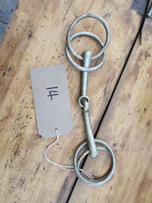 Lot 883 - 6" nickel double ring driving snaffle