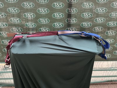 Lot 896 - Two shire nylon headcollars. This lot carries VAT.