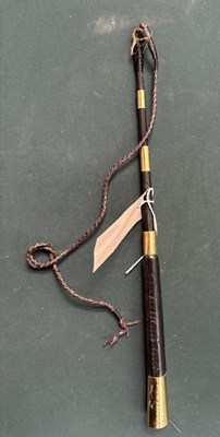 Lot 899 - Inhand whip with brass ferrules. This lot carries VAT.