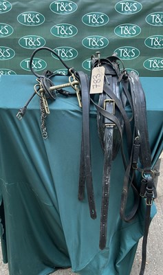 Lot 783 - Set of black leather harness