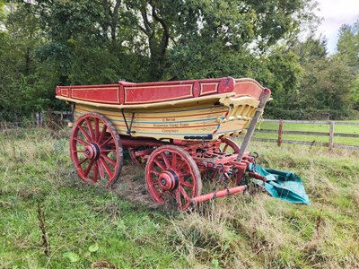 Lot 1 - YORKSHIRE WOLDS FARM WAGON, built by G. H. Levitt of Newbald in 1912