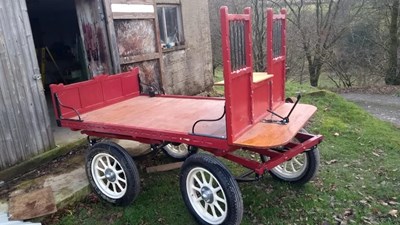 Lot 26 - LADDER FRONTED TROLLEY built by Snowy Evans in 2023